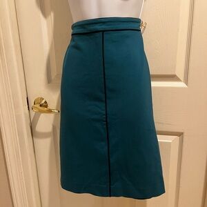 Ann Taylor Teal A-Line Skirt